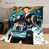 007: Spectre - Espionage Intrigue blanket sofa blanket Camping trip bedroom Outdoor plush blanket Digital printing
