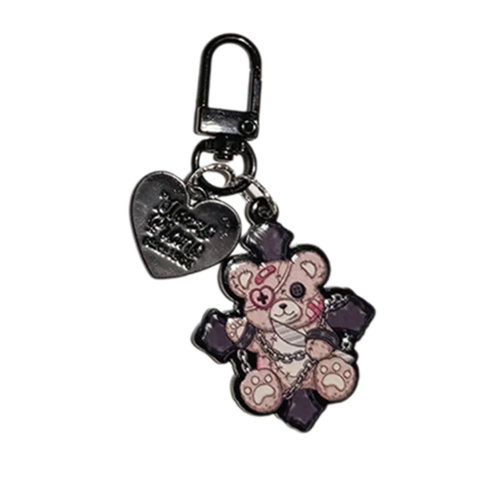 

Dark Creature Keychain Decoration Delicate Engraved Animal Keyrings Double sided Embossed Pendant for Dark Animal Lovers 6