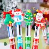 Cartoon Christmas Multi-Color Ballpoint Pen - Student Gift & Journal Pen