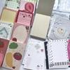 M5 Mini Binder Refill Pages Clear PP Cover Photo Album Portable 5-Hole Budget Planner Photocard Holder with Sleeves for School
