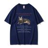 All I Know About Life I Learned From My Cat Pattern TShirt Cotton Loose TShirt for Unisex and Women Cute Unisex Tshirts