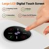 Portable Wireless Rechargeable Electric Hand Massager Hot Compress Air Pressure Compression Airbags Finger Palm Massage Features