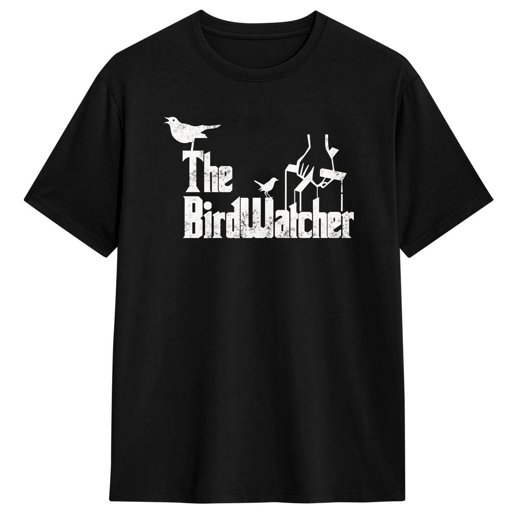 Bird Watching BirdWatcher T-Shirts Pure Cotton Tees Summer Y2K Casual Short Sleeves T-Shirt O-N
