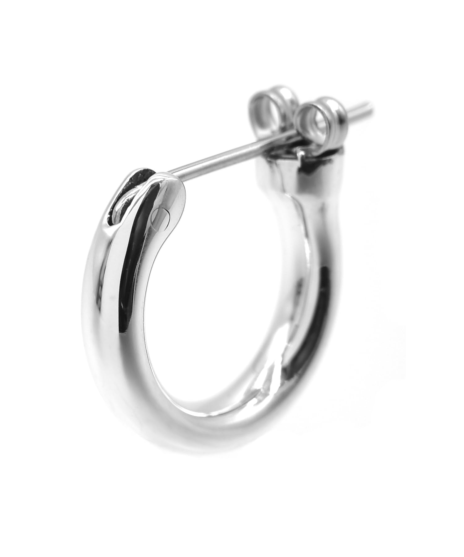 

Lionheart Crossing Earrings for Gift, Sick Plain, 925 Sterling Silver, with Pouch