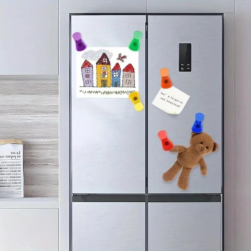 6pcs-Sealing Machine Portable Magnetic Suction Food and Snacks Plastic Bag Sealing Machine Fast Opening Bag Clip