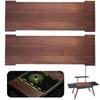 2pcs Camping GT Extension Board Wooden Camping Table Unit Board Multifunctional IGT Table Extension Board IGT Accessories