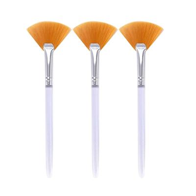 3 Stück praktische Gesichtspinsel, Fächer-Make-up-Pinsel, weich, tragbar, Maskenpinsel, kosmetische Werkzeuge