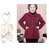 Fashionable Spring Autumn Outerwear for Senior Women Luxury Grandma Clothing Stylish
