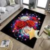 Starry Night Roses Office Rug Chair Mat, Entryway Carpet, Suitable for Front Door, Bedroom, Living Room, Desk, Holiday Gift