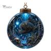 Acryl Ozeanleben Kollektion Weihnachtsbaumkugel Ornament, Klarer Meeres-Leuchtstern Fisch Feiertags-Tischdekoration zum Aufhängen für Weihnachtsbaum,