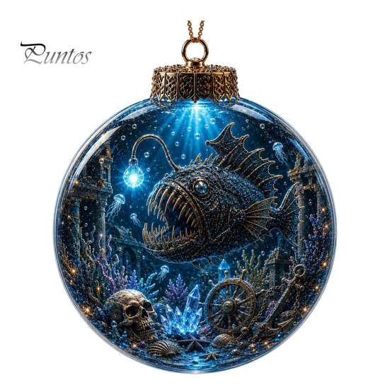 Acryl Ozeanleben Kollektion Weihnachtsbaumkugel Ornament, Klarer Meeres-Leuchtstern Fisch Feiertags-Tischdekoration zum Aufhängen für Weihnachtsbaum,