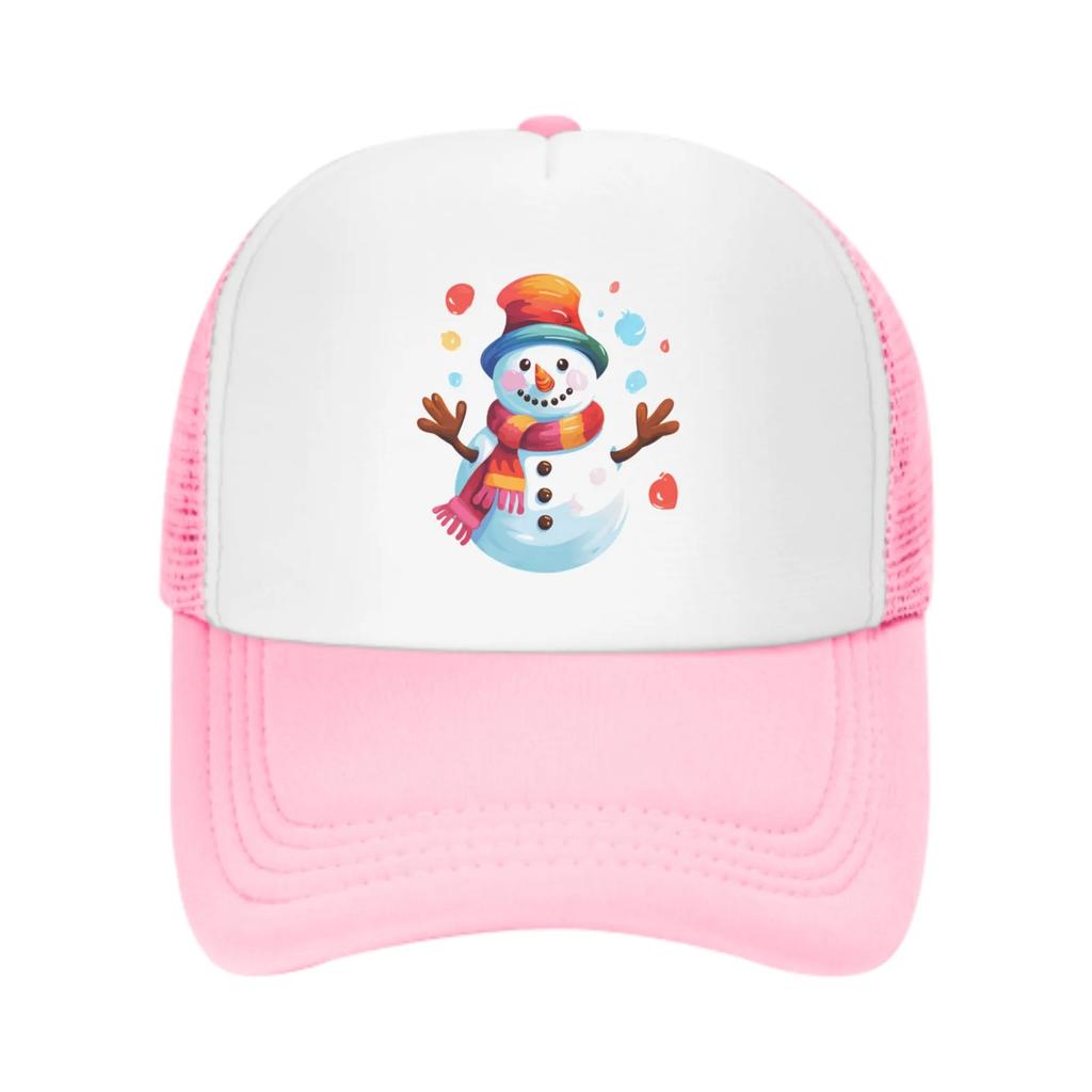 Winter Colored Snowman Summer Leisure Sports Daily Sun Hat Fishing Outdoor Mens and Womens Truck Caps Fashion