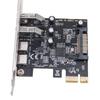 Highly Speed PCIE 1X To USB 3.0 Expansion Card USB 3.2 Gen1 Type C and USB 3.0 Interfaces Risers Card For Desktop PC
