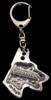 Dobermann, Doberman Pinscher, Dobie I - Silver-plated Key Ring with Dog, Handbag Decoration, Backpack Pendant by Art-Dog Brand