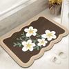 Fresh Floral Absorbent Anti-Slip Floor Mat