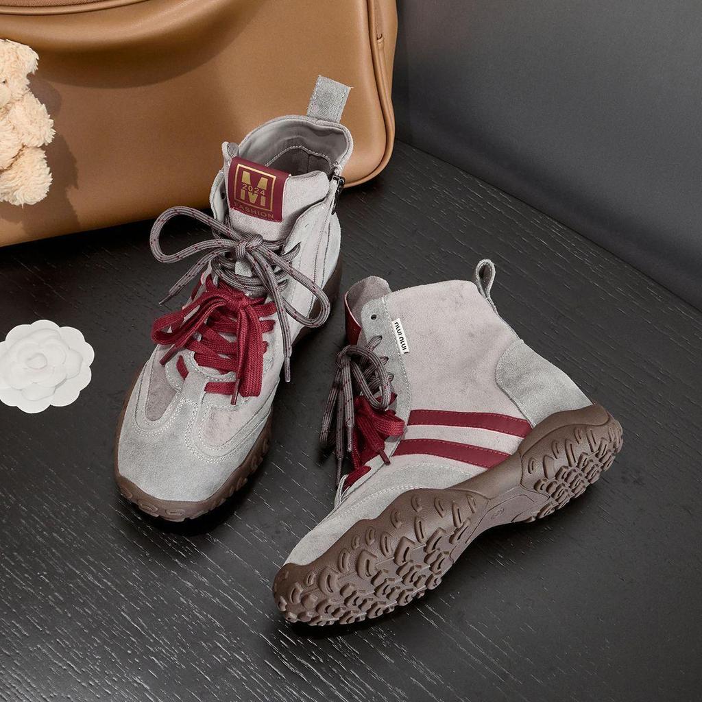 Niche Women's 6cm Height-Boost High-Top Sneakers for Autumn/Winter 2025