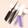 4Pcs Detangling Brush Set Edge Brush Teasing Brush Hair Styling Comb Metal Pin Ratted Tail Combs Folding Hair Comb