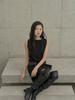 Deoenel Asymmetrical Pointed Dress - [Black]