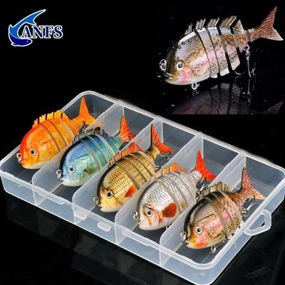 1 Stück/5 Stück Angelköder SwimPanfish Mehrteilige Panfish Bluegill Swimbaits Harte Topwater Barschköder Crank Süßwasser Salzwasser