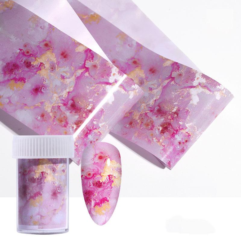 Nail Art Transfer Paper Ink Smudging Nail Marble Pattern Cloud Starry Sky Sticker Japanese Diy Decoration 100Cm