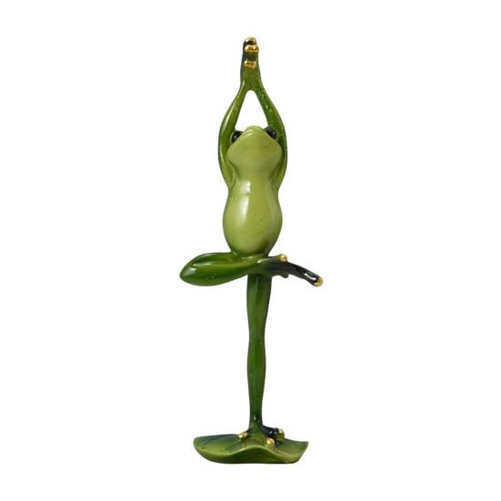 Christmas Santa Hat Frog Statue Indoor Outdoor Garden Frog Resin