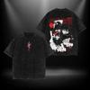Jujutsu Kaisen Anime Gojo Satoru Graphic Print Tshirt Cotton Women Men Vintage Washed Harajuku Tees Loose Casual Oversized Tops
