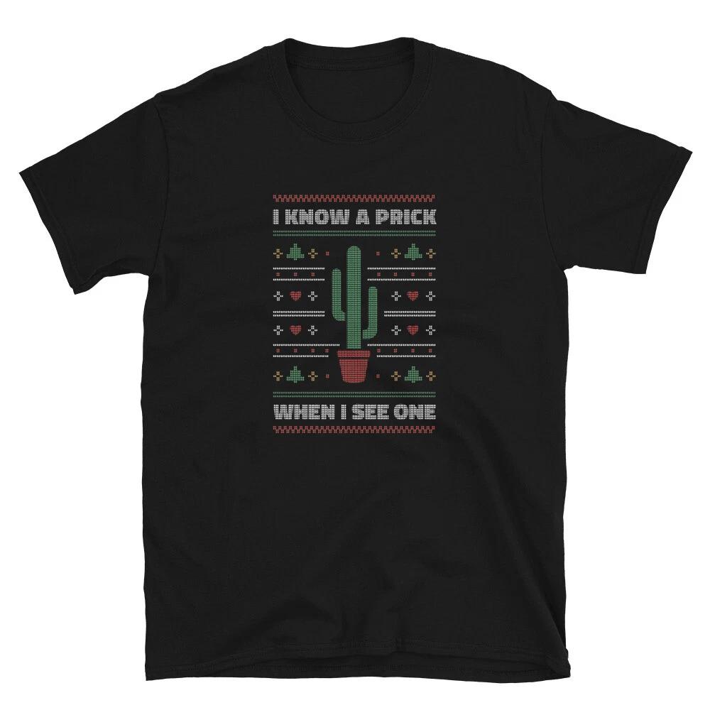 Ugly Sweater I know A Prick T-Shirt L