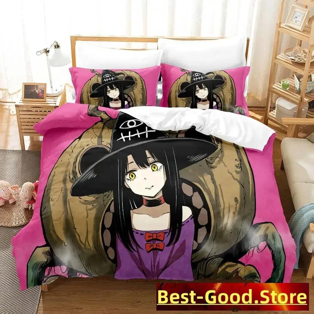 Mieruko chan Bedding Set Single Twin Full Queen King Size Bed Set Adult Kid Bedroom Duvetcover Sets Anime parure de lit Bed