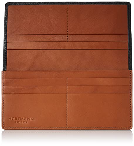 Hartmann Glendale Card Wallet, Made In Japan, Black/Tan