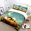 Bee sleeping on a flower bed Pattern Duvet Cover Set Digital Print Polyester Bedding with Zipper Closur for kids gifts