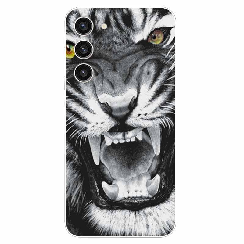 For Samsung A25 Case TPU Painted Space Tiger Silicone for Samsung Galaxy A15 4G Soft Cover for GalaxyA15 5G Shockproof Cases