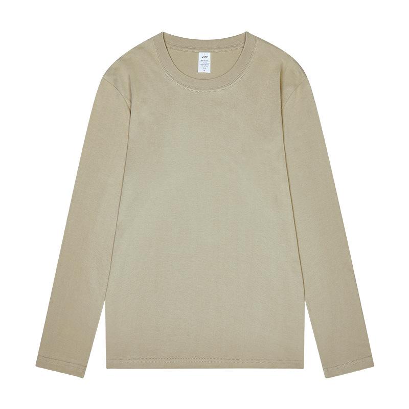 Camisas de manga larga para hombres y mujeres Camisetas atléticas informales de algodón suave de color sólido para hombres y mujeres Camisetas de moda con cuello redondo para hombres