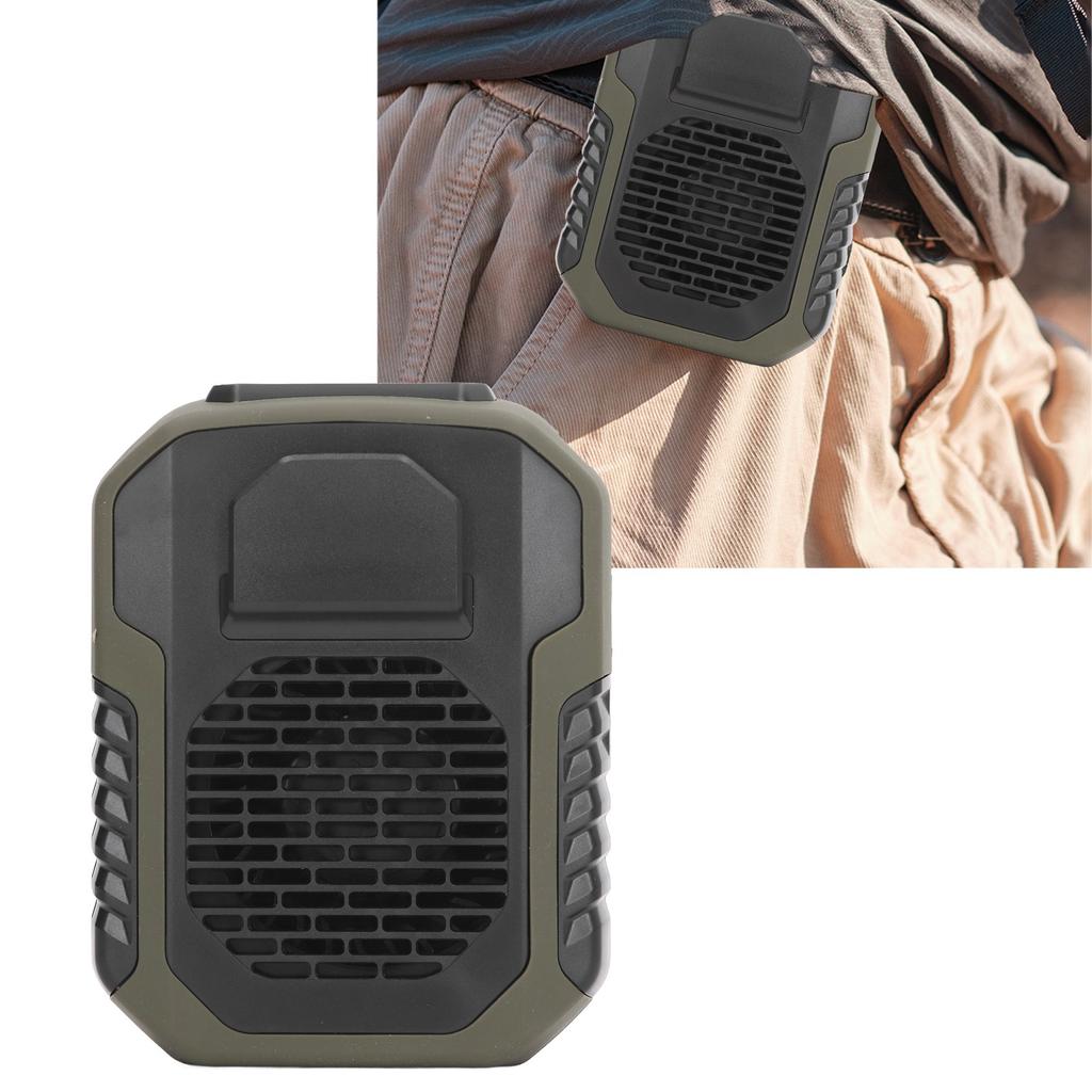 Waist Fan with Lanyard USB Charging 6000mah   5.0V 2.0A 3 Speed Wrable Body Clip Fan for Worker