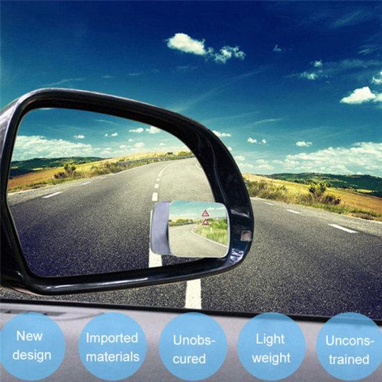 2ks bezrámové auto pro slepý úhel zpětné zrcátko otočné o 360 stupňů automatické zpětné zrcátko