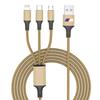 3 In 1 Type C Lightning Micro USB M LOGO EmblemCar Fast Charging Cable for BMW X7 X3 X4 X5 X6 3 4 5 6 7 Series Z4 M M3 M5 M6 E38 E39 E46 E53 E60 E61