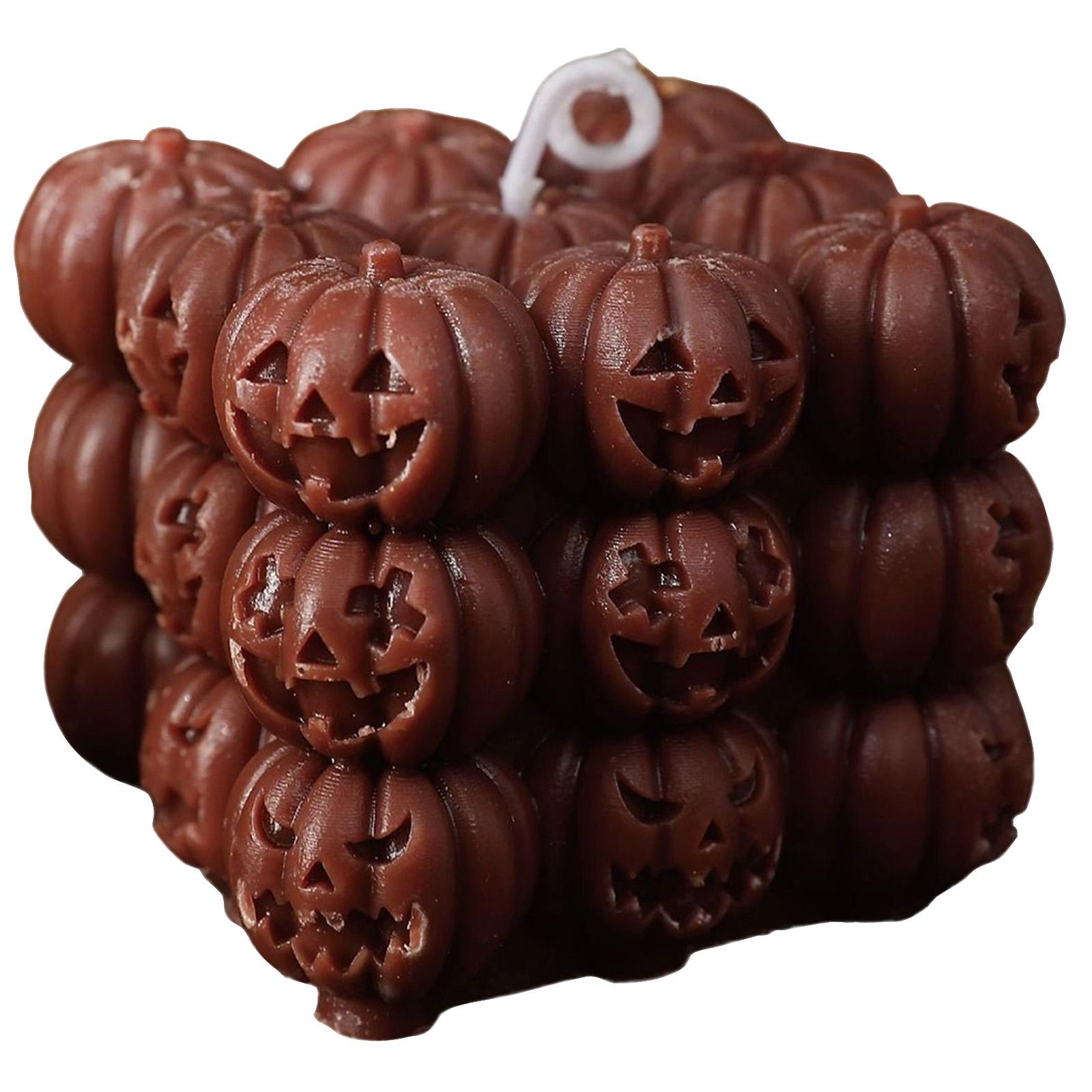 Halloween Pumpkin Scented Candle Creative Funny Home Decor Decoration One Size