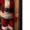 Santa Door Cover Decoration Winter Holiday Polyester Festive Christmas Holiday Front Door Cover For Entrance Courtyard Shop