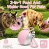 2-in-1 Tragbare Hundewasserflasche, Hundewasserflaschen für Spaziergänge und Reisen, 285ML Edelstahl Hundetrinkflasche & Silikonschale