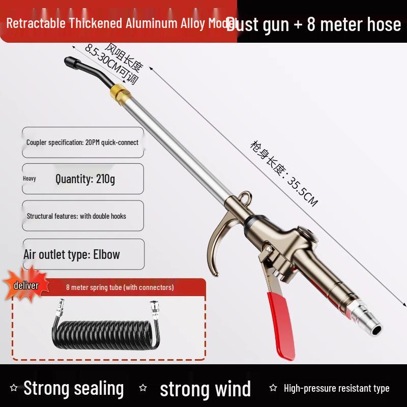 Wanhe High-Pressure Air Blow Gun for Dust Removal and Truck Inflation