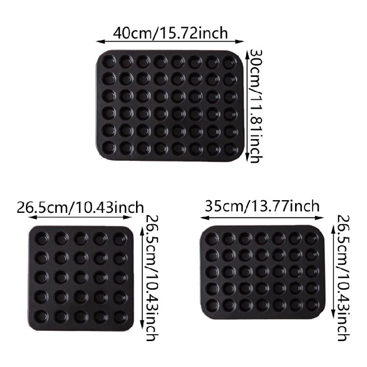 Einfach zu verwendendes Cupcake-Backblech, tragbare Cupcake-Förmchen, Miniatur-Kuchenform zum einfachen Backen zu Hause