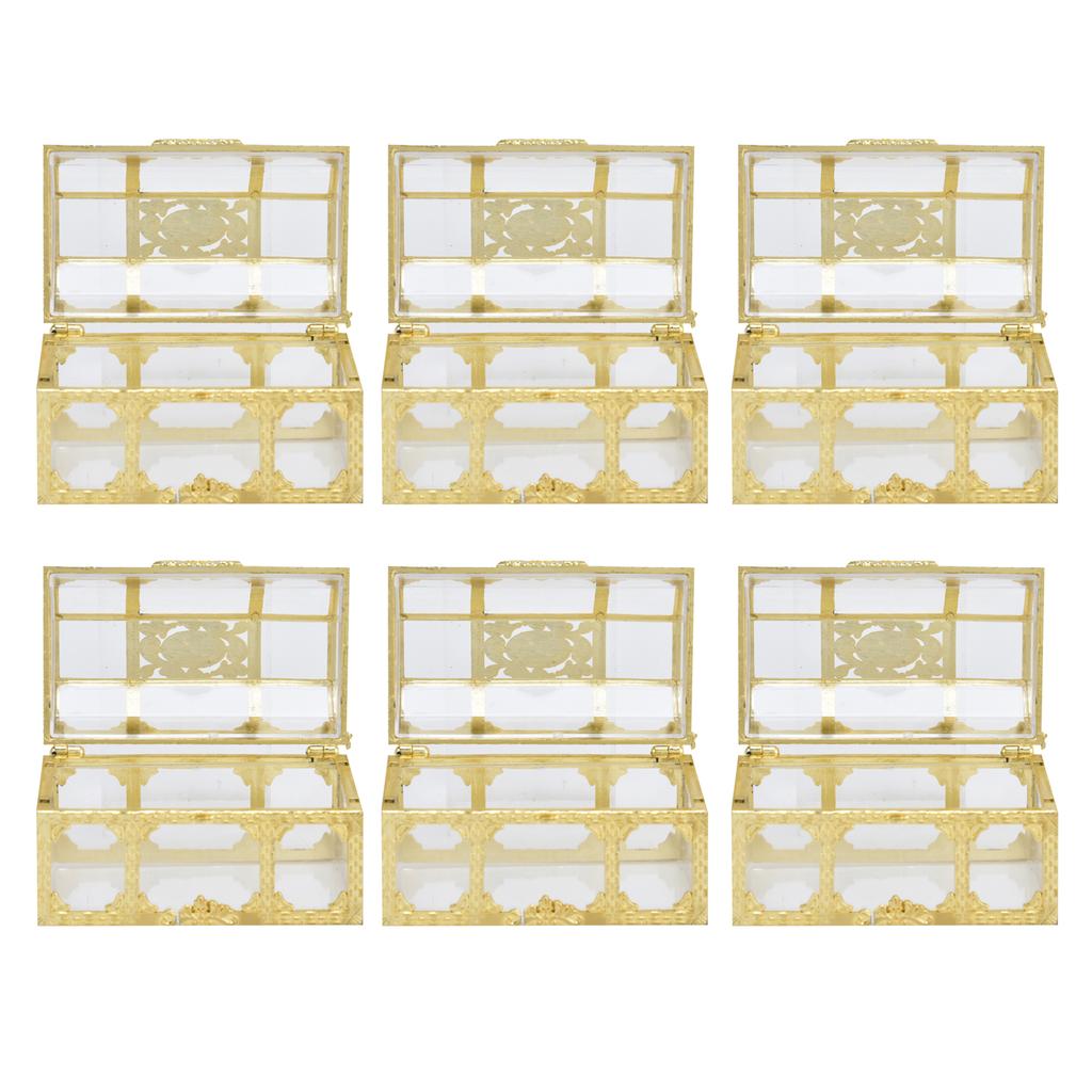 12PCS Hollow Out Candy Box Chocolate Gift Treat Boxes Container Case Wedding Party FavorS Gold