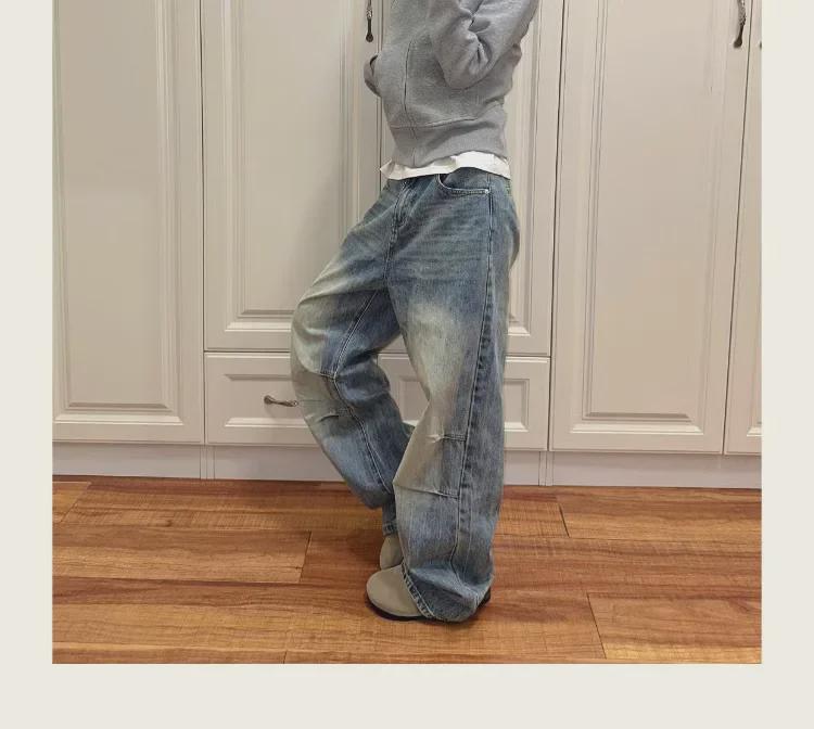 2024 Retro Cleanfit Women's Distressed Wide-Leg Pleated Pants