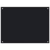 Dosseret de cuisine - VIDAXL - Noir - 80x60 cm - Verre trempé - Protection anti-éclaboussures