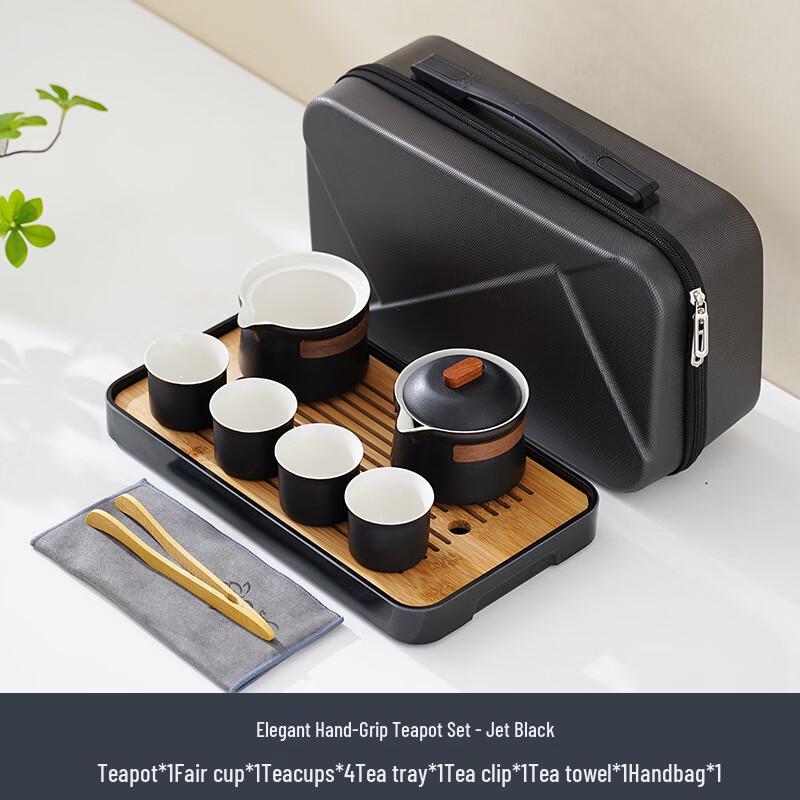 Elegant Portable Ceramic Tea Set