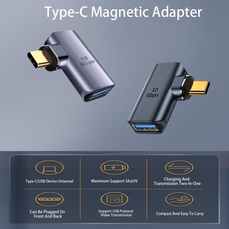Usb Type C Magnetic Cable Adapter C Male To A Female Type-c To Usb A Cable Converter Compatible For
