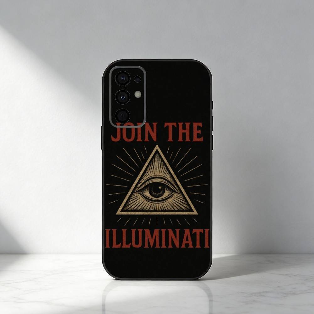 I-Illuminati  Phone Case For Samsung S25,S24,S21,S22,S23,S30,Ultra,S20,Plus,Fe,Note,5G Black Cover