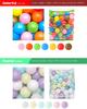 RiZKiZ Colored Balls, 7 Colors, 100 Balls, 7cm Diameter [Soft Polyethylene] (For Pools, Ball Pits, and Ball Houses)