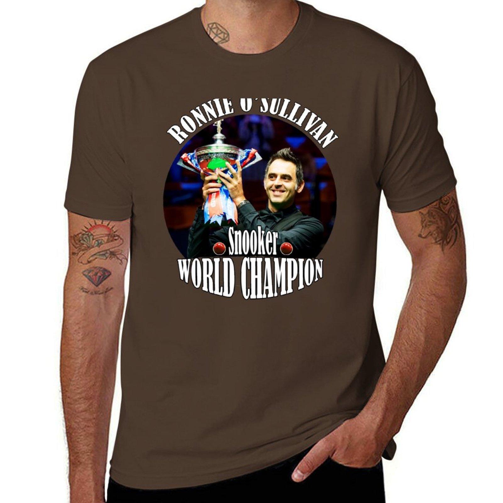 XIXI Fashion Ronnie O Sullivan de snooker Wereldkampioen T-shirt aanpasbare blanco's plus size tops heren witte t-shirts XL