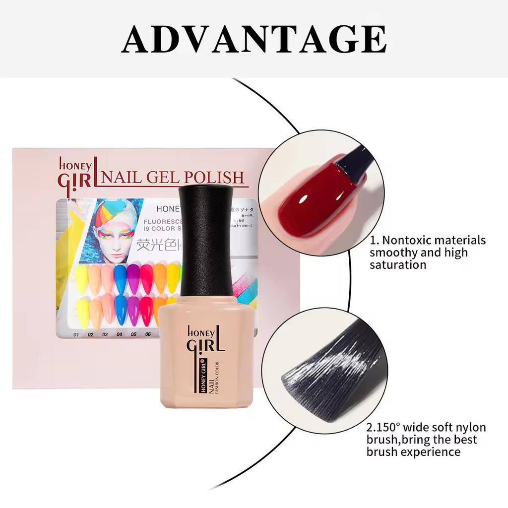 Fall Winter New Colors Soak Off Gel Nail Polish Kit - 9 Colors Nail Art Set for Salon Use Professional Factory Direct
