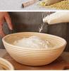 Fermentation Basket Set: Rattan Bread Basket, Scraper, Mixer & Oval Baking Tool. European Style for Artisan Bread.